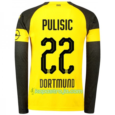 Billiga Fotbollströjor Borussia Dortmund Pulisic 22 Hemma tröja 2018/19 Långärmad